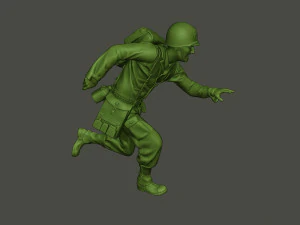 soldado m&eacute;dico americano ww2 run a8 Modelo de impresión 3D
