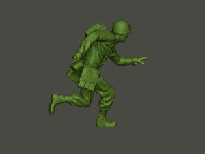 american medic soldier ww2 run a8 3D-Druckmodell