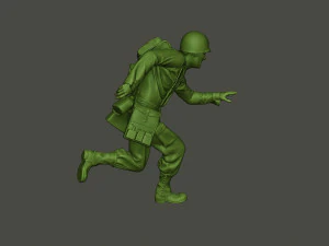 soldado m&eacute;dico americano ww2 run a8 Modelo de impresión 3D