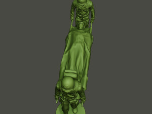 american soldiers ww2 carring stretcher a8 Model Cetak 3D
