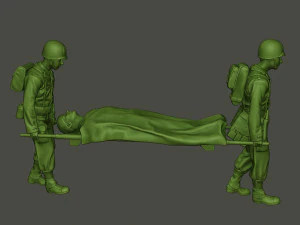 美国士兵二战担架 a8 3D 打印模型