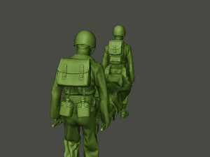 american soldiers ww2 carring stretcher a8 Model Cetak 3D