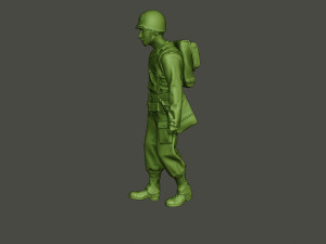 american soldiers ww2 carring stretcher a8 Model Cetak 3D
