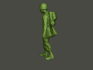 american soldiers ww2 carring stretcher a8 Model Cetak 3D