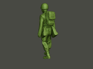 american soldiers ww2 carring stretcher a8 Model Cetak 3D