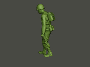 american soldiers ww2 carring stretcher a8 Model Cetak 3D