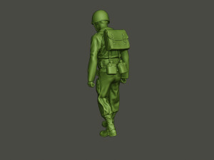 american soldiers ww2 carring stretcher a8 Model Cetak 3D