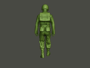 american soldiers ww2 carring stretcher a8 Model Cetak 3D
