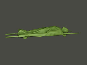 american soldiers ww2 carring stretcher a8 Model Cetak 3D
