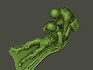 american soldiers ww2 dragging a8 3D 打印模型