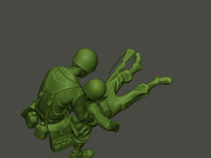 american soldiers ww2 dragging a8 3D 打印模型