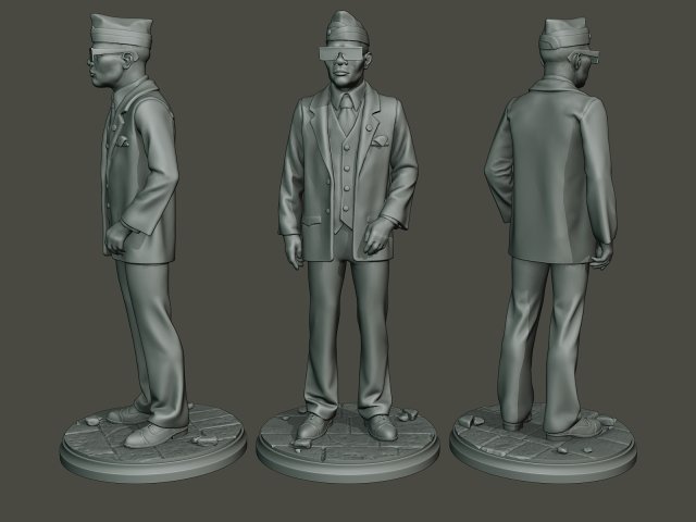 dancing coffin meme a 003 3D Print Model .c4d .max .obj .3ds .fbx .stl .blend 
