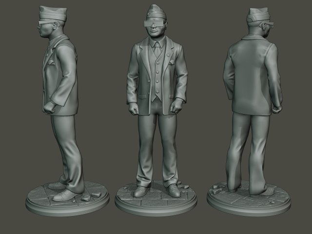 dancing coffin meme a 004 3D Print Model .c4d .max .obj .3ds .fbx .stl .blend 