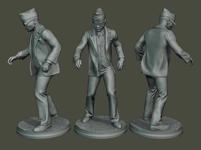 dancing coffin meme a 008 3D-Druckmodell .c4d .max .obj .3ds .fbx .stl .blend 