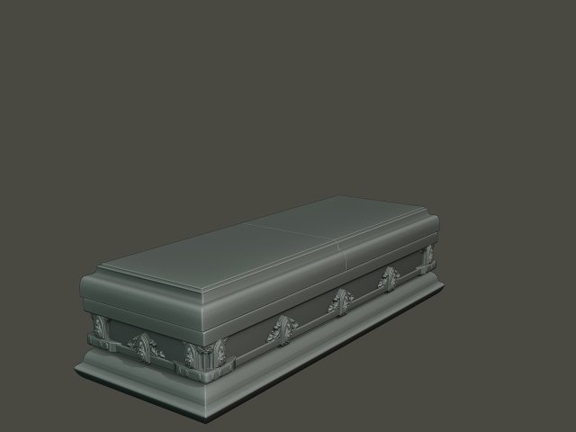coffin model 3D Print Model .c4d .max .obj .3ds .fbx .stl .blend 