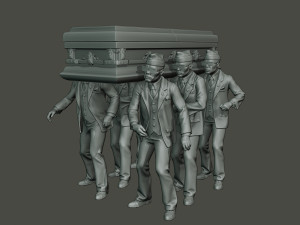 dancing coffin meme 3D Print Model