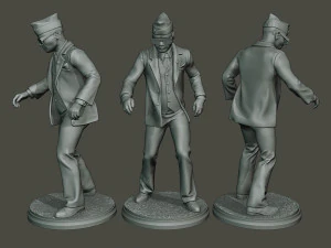 dancing coffin meme a pack 3D Print Model
