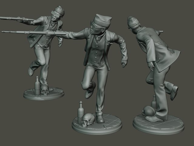 dancing coffin meme b 003 3D 打印模型 .c4d .max .obj .3ds .fbx .stl .blend 
