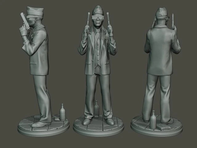 meme del ata&uacute;d bailando b 004 Modelo de impresión 3D .c4d .max .obj .3ds .fbx .stl .blend 