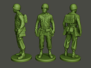 american soldier ww2 stand a8 3D Print Models