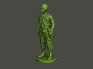 american soldier ww2 stand a8 3D Print Model
