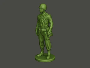 soldado americano ww2 ficar a8 Modelo de Impressão 3D