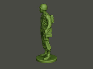 american soldier ww2 stand a8 3D Print Model