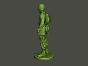 american soldier ww2 stand a8 3D Print Model