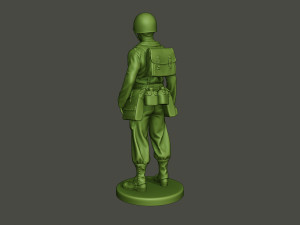 american soldier ww2 stand a8 3D Print Model