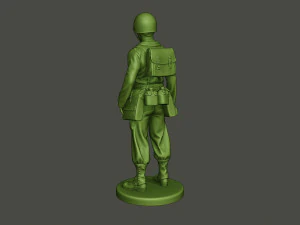 soldado americano ww2 ficar a8 Modelo de Impressão 3D