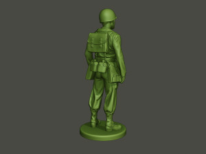 american soldier ww2 stand a8 3D Print Model
