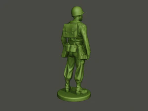 soldado americano ww2 ficar a8 Modelo de Impressão 3D