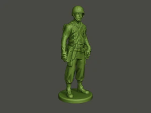 soldado americano ww2 ficar a8 Modelo de Impressão 3D