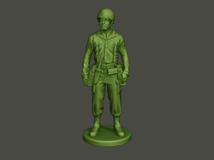 american soldier ww2 stand a8 3D Print Model