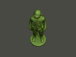 american soldier ww2 stand a8 3D Print Model