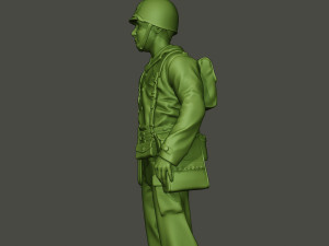 american soldier ww2 stand a8 3D Print Model