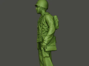 soldado americano ww2 ficar a8 Modelo de Impressão 3D