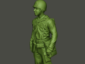 american soldier ww2 stand a8 3D Print Model