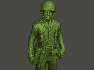 american soldier ww2 stand a8 3D Print Model