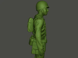 soldado americano ww2 ficar a8 Modelo de Impressão 3D