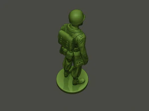 soldado americano ww2 ficar a8 Modelo de Impressão 3D