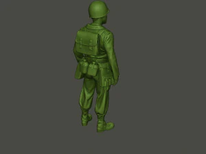 soldado americano ww2 ficar a8 Modelo de Impressão 3D