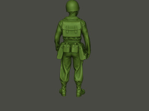 american soldier ww2 stand a8 3D Print Model
