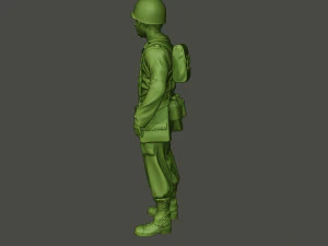 soldado americano ww2 ficar a8 Modelo de Impressão 3D