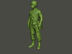 american soldier ww2 stand a8 3D Print Model