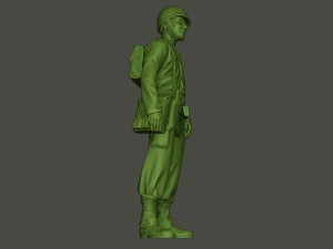 american soldier ww2 stand a8 3D Print Model