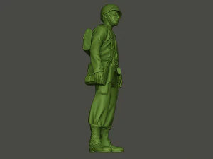soldado americano ww2 ficar a8 Modelo de Impressão 3D