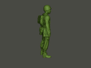 american soldier ww2 stand a8 3D Print Model