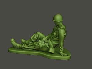 american soldier ww2 wounded a8 3D 打印模型