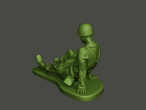 american soldier ww2 wounded a8 3D 打印模型